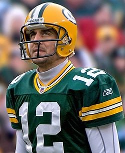 Aaron in uniform (wikipedia (NFL ))