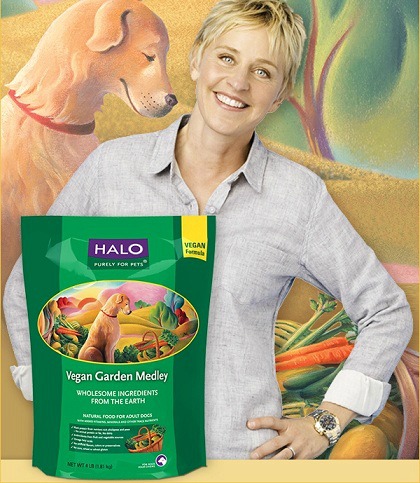 does ellen own halo dog food