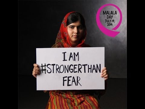 Malala Is My Hero Yousafzai Pakistani Education Nobel Women Men's V-Neck T-Shirt 