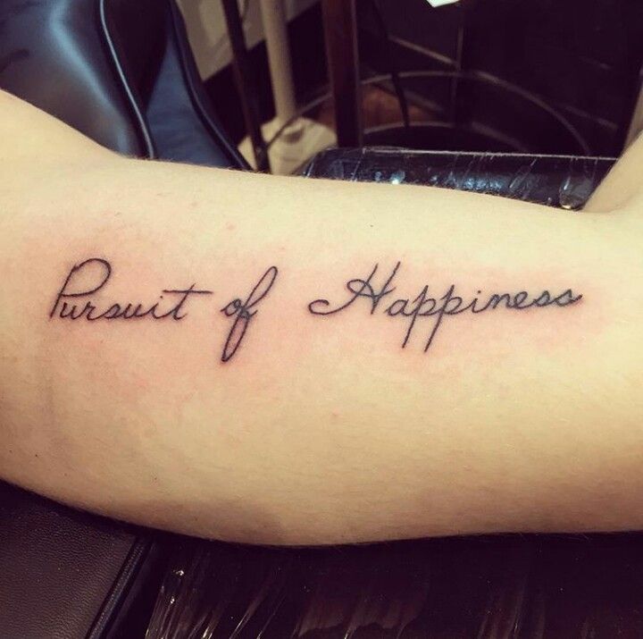 Tattoo uploaded by Tasha Fox  Pursuit of happiness  Tattoodo
