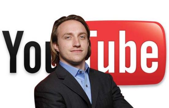This is Chad Hurley standing next to his new Logo! (http://gonetworth.com/chad-hurley-net-worth/ (GoNetWorth))