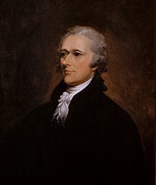 A portrait of Alexander Hamilton painted in 1806  (https://en.wikipedia.org/wiki/Alexander_Hamilton (John Trumbull ))
