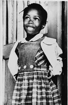 Photograph of a young Ruby Bridges (https://www.nwhm.org/education-resources/biography ())