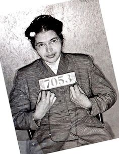 Rosa Parks is arrested for her refusal on the bus. (https://en.wikipedia.org/wiki/Rosa_Parks ())