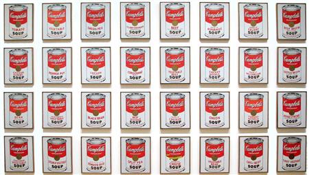 Andy's infamous Campbell's Soup Cans (http://pomofinal.blogspot.com)