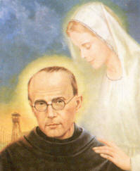 Maximilian Kolby during his vision of Holy Mary ( ())