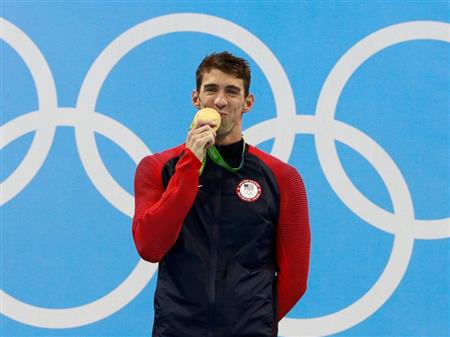 Michael winning his 20th gold medal. (http://www.baltimoresun.com/sports/baltimore-sport (Baltimore Sun))