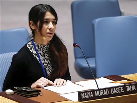 Murad speaking to the UN Security Council. (http://www.independent.co.uk ())