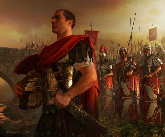 Caesar with his legions (https://www.pinterest.com/napoleon1797/caesar/ ())