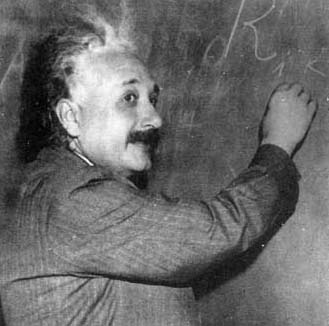 This is Einstein explaining his theory