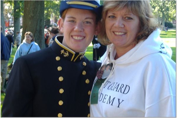 My Hero and Me!! (This was taken at the United States Coast Guard Academy)