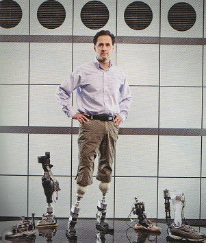 Hugh Herr wearing the PowerFoot. (Sherwin G. Henry for Forbes)