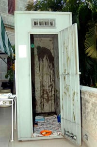 A mock Cuban prison cell used to imprison political dissidents (U.S. State Department) (http://www.state.gov/r/pa/ei/pix/b/wha/37123.htm)