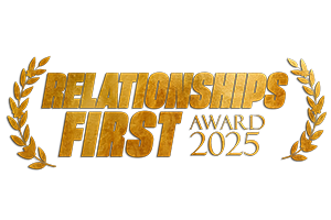 Relationships First Award laurel